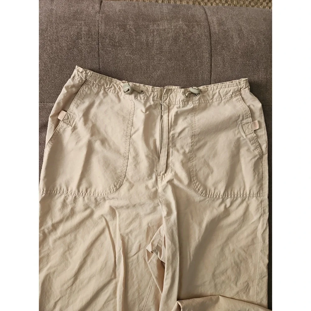 Vintage St.‎ John's Bay Y2K Khaki Cargo Crop Pants Women's Size 8